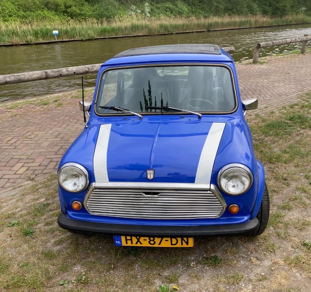 Mini 1000 1.0 HLE 1982, Auto's, Voorwielaandrijving, 4 cilinders, Blauw, Origineel Nederlands