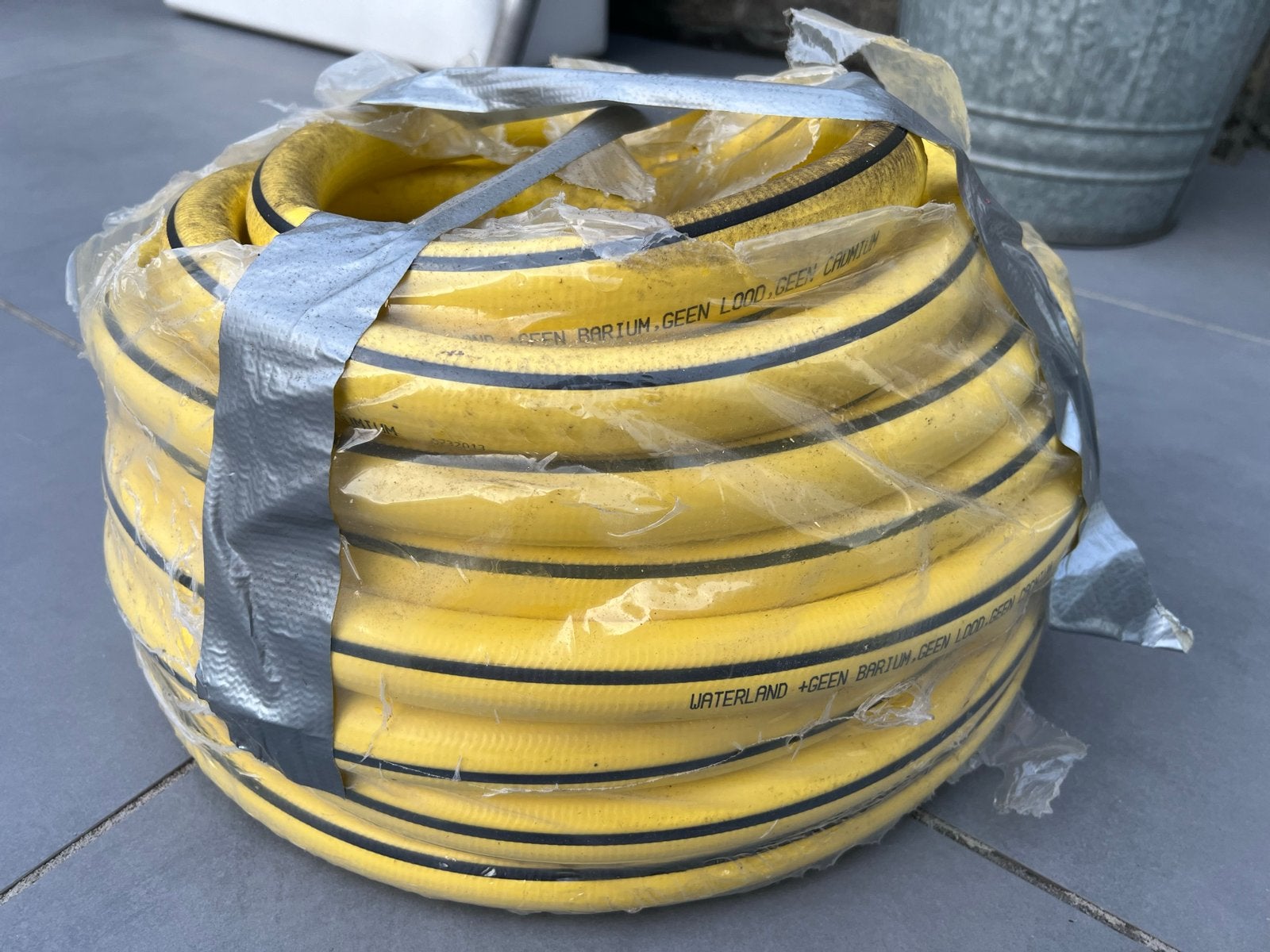 Gele tuinslang - Minimaal 20 meter, Tuin en Terras, Tuinslangen, Ophalen, Gebruikt, Tuinslang