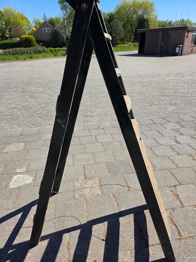 Houten ladder, Ophalen, 2 tot 4 meter