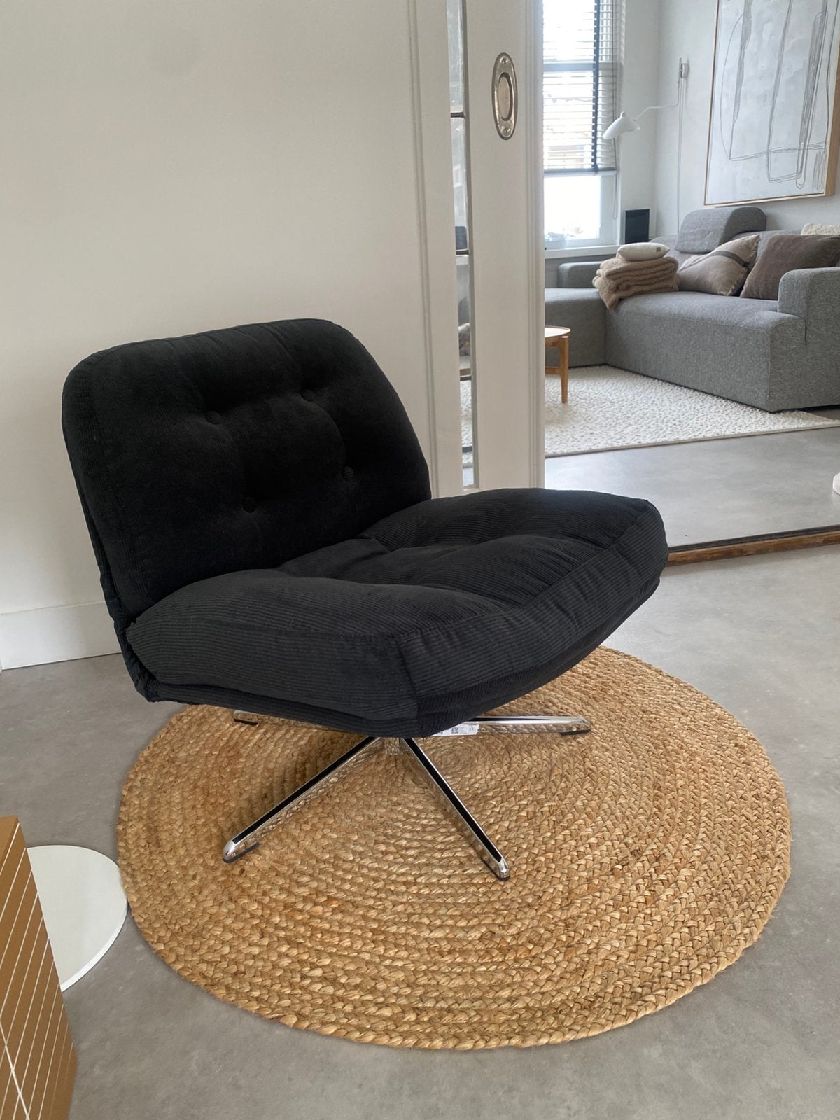 Ikea DYVLINGE draaistoel zwart, Huis en Inrichting, Fauteuils, Ophalen, Nieuw, 50 tot 75 cm