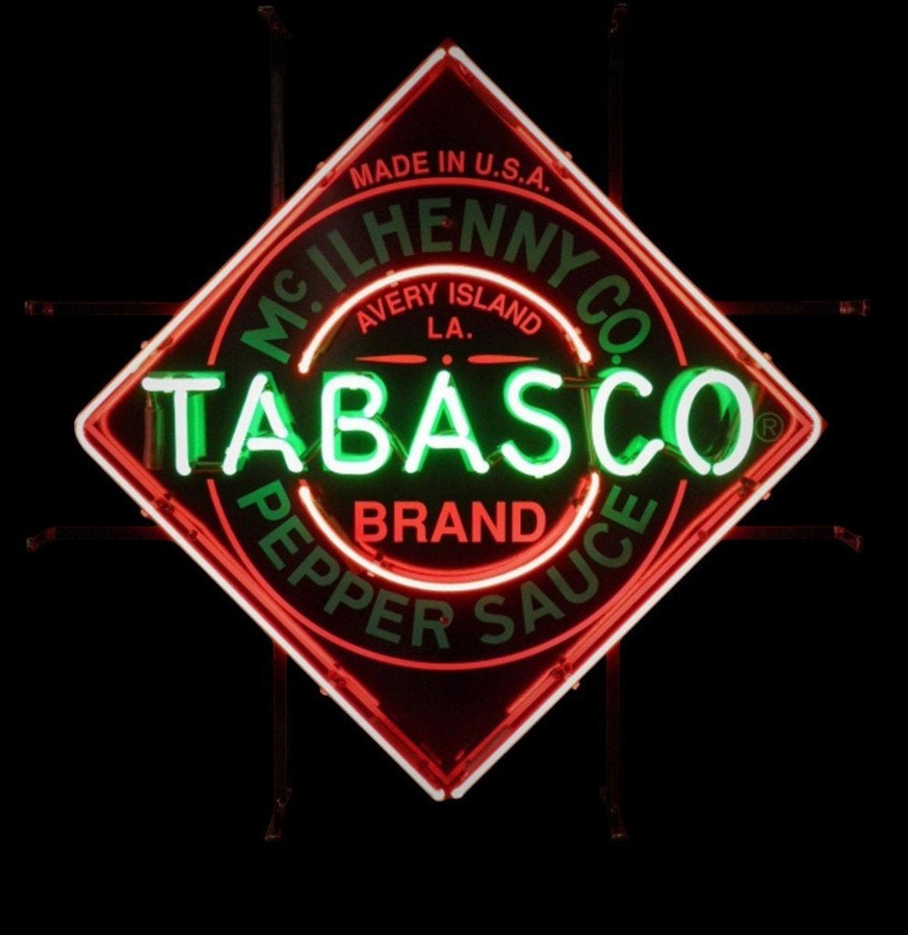 Tabasco neon en veel andere USA decoratie neon, Lichtbak of (neon) lamp, Nieuw, Ophalen of Verzenden, Info@americansaleshop.nl