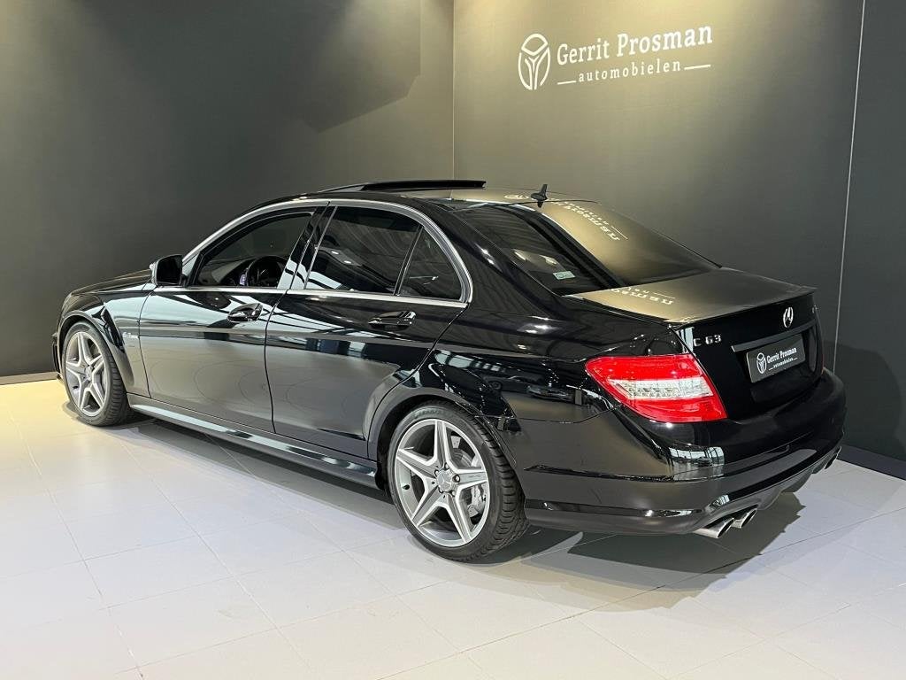 Mercedes-Benz C-klasse AMG 63, Auto's, Automaat, Achterwielaandrijving, Zwart, Leder