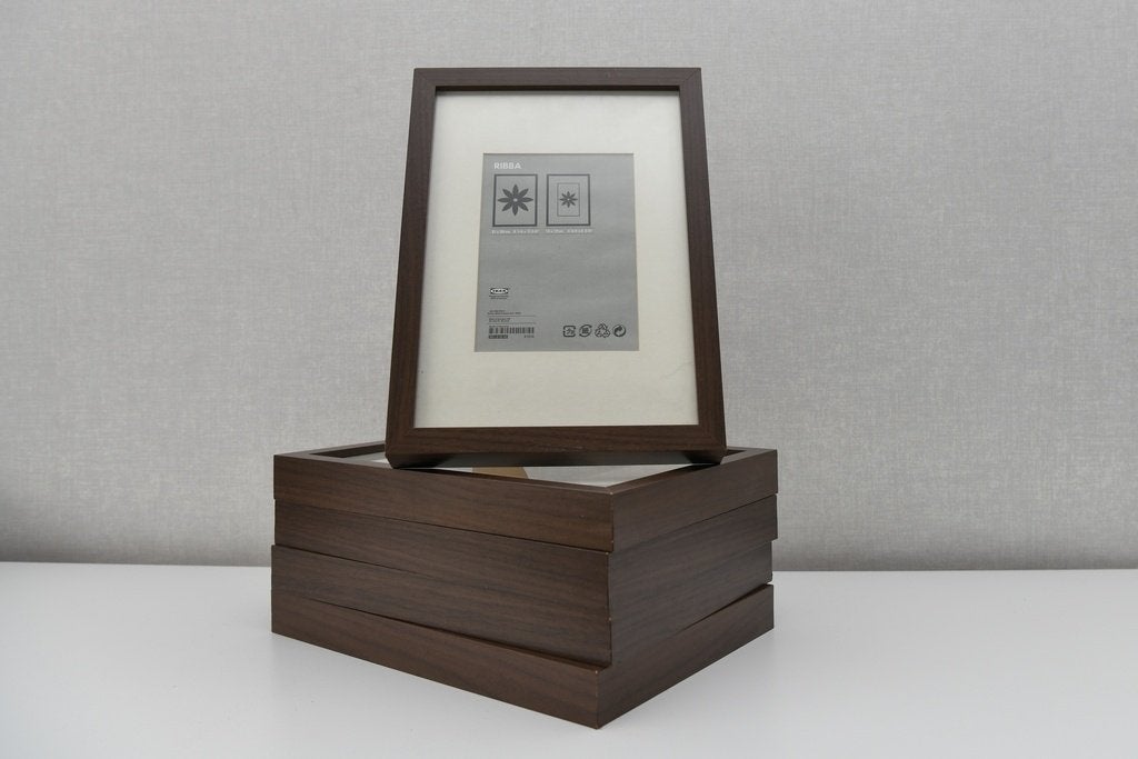 Bruine fotolijsten 'Ribba' van Ikea, Ophalen, Gebruikt, Hout, Wissellijst
