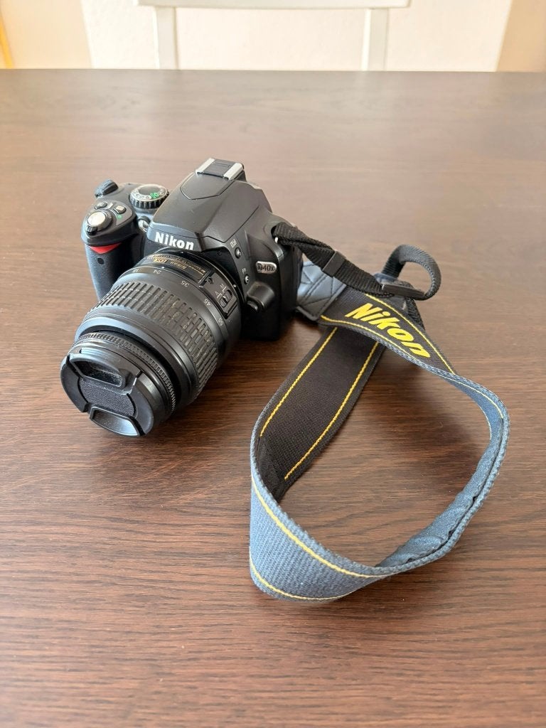 Nikon D40x met Nikon DX 18-55 mm lens, Ophalen, Gebruikt, Spiegelreflex, Nikon