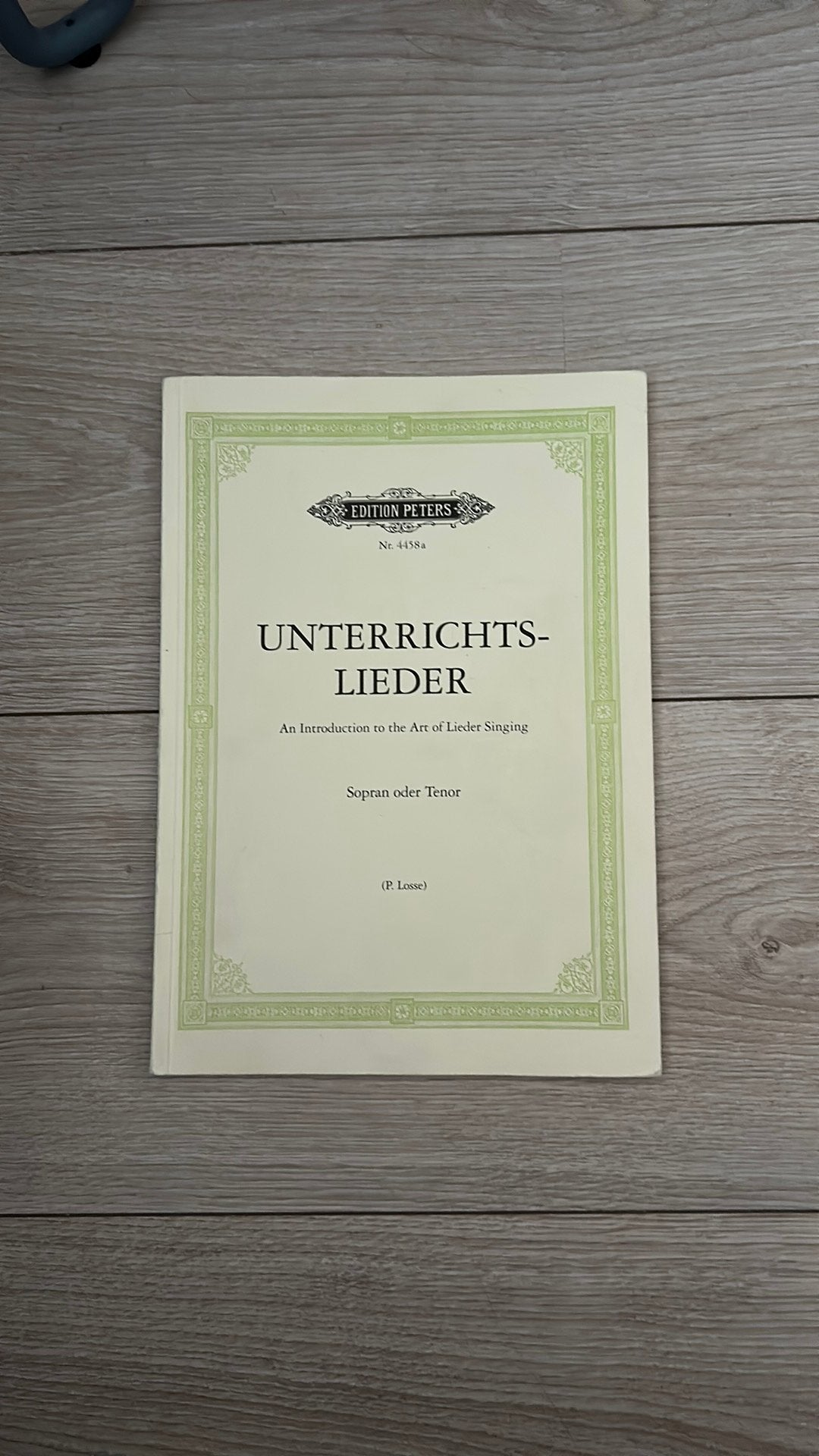 Unterrichtslieder - sopran/tenor, Klassiek, Zang, Les of Cursus, Ophalen of Verzenden