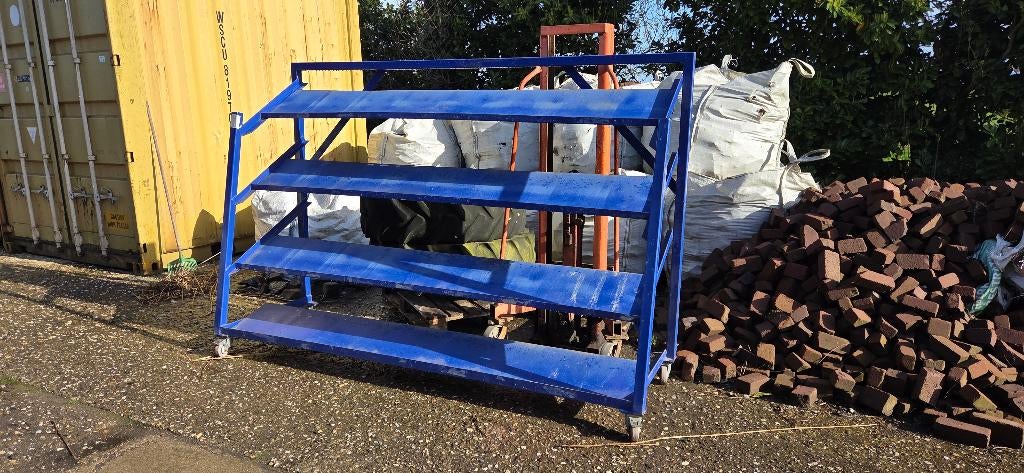 magazijnstelling-krattenstelling, 6 stuks beschikbaar, Zakelijke goederen, Kantoor en Winkelinrichting | Magazijn, Stelling en Opslag