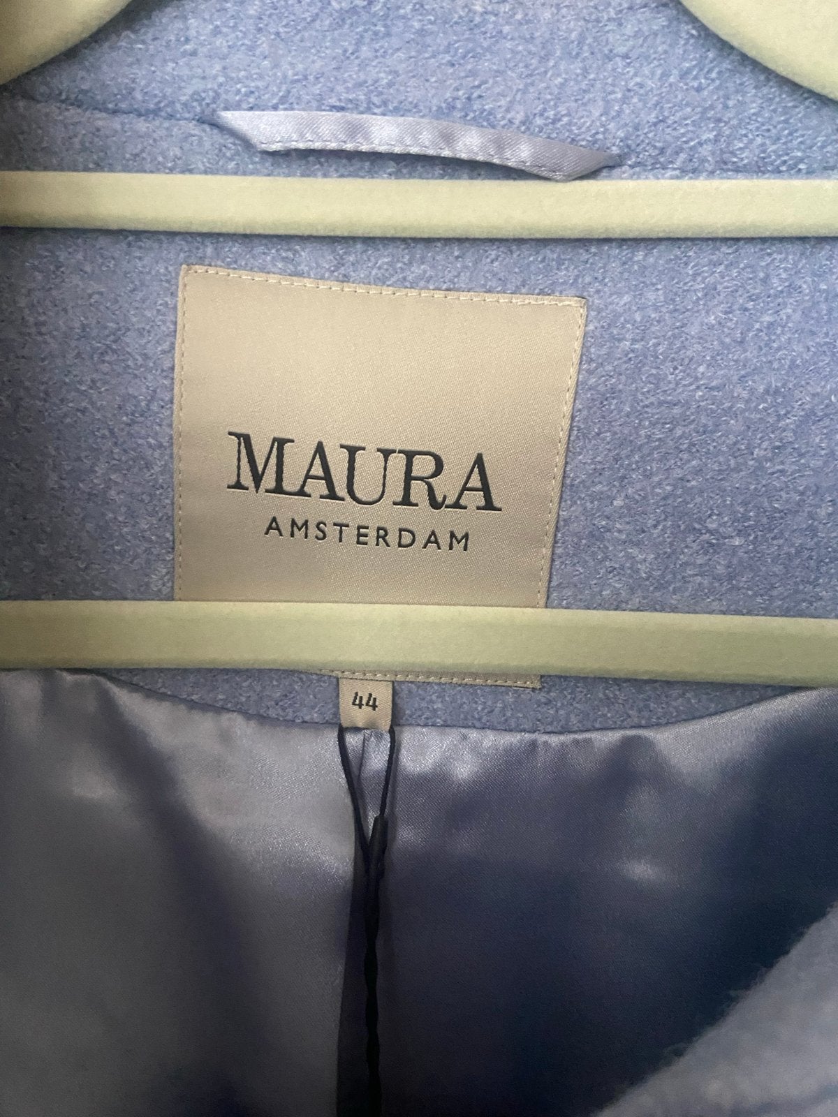 Maura Amsterdam Lichtblauwe Gevoerde Tussenjas - Maat 44, Ophalen of Verzenden, Nieuw, Maat 46/48 (XL) of groter, Blauw