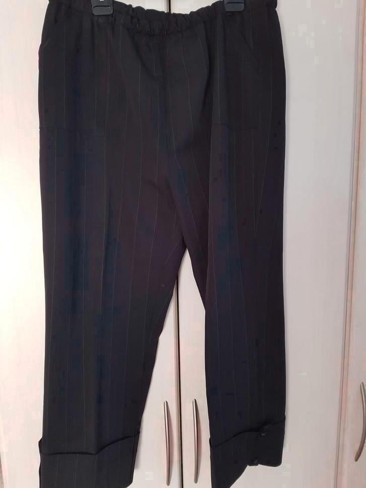 Mooie broek met streepje en omslag XXL,, Ophalen of Verzenden, Zo goed als nieuw, Maat 46/48 (XL) of groter