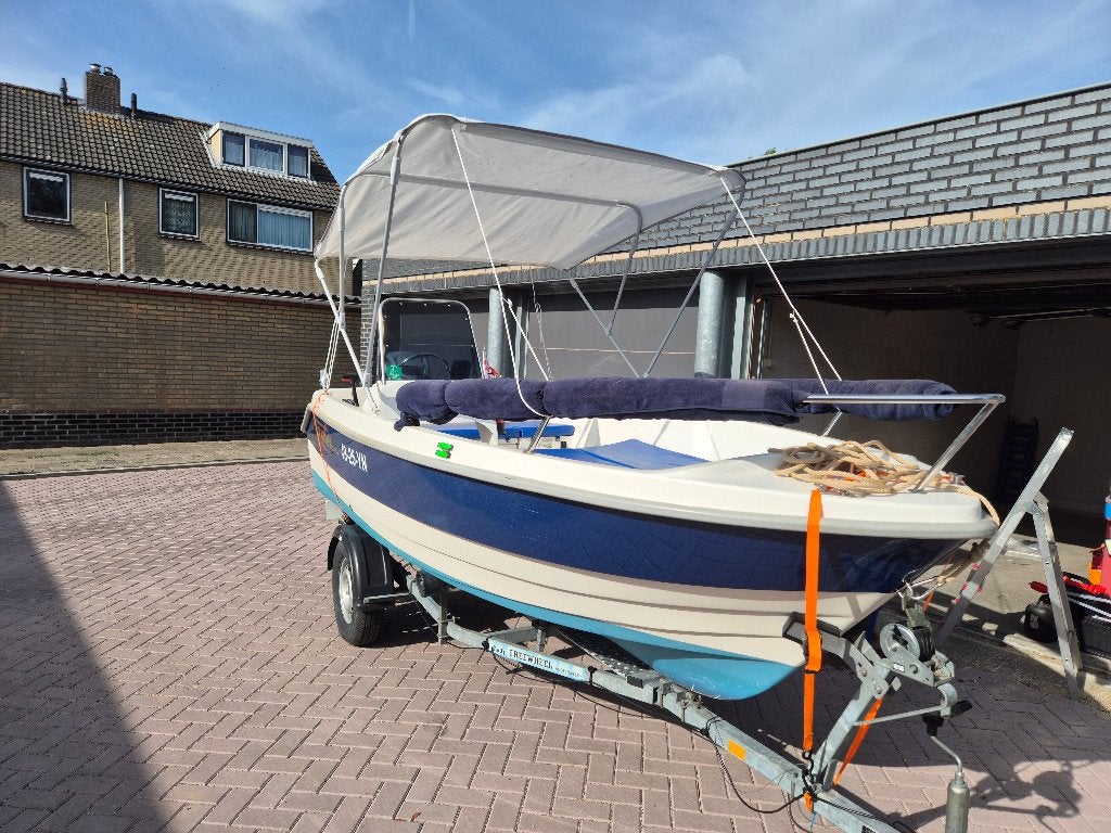 Topcraft millennium 435 25pk 4 takt met trailer, Ophalen, Gebruikt, 4 m, Viertaktmotor