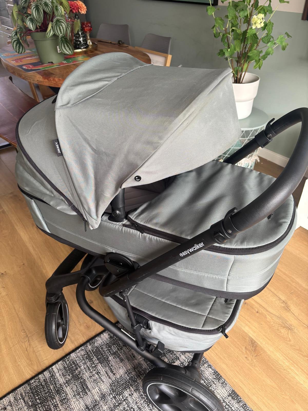 Easy Walker - Jimmey 3in1 Reissysteem, Ophalen, Zo goed als nieuw, Combiwagen, Verstelbare duwstang
