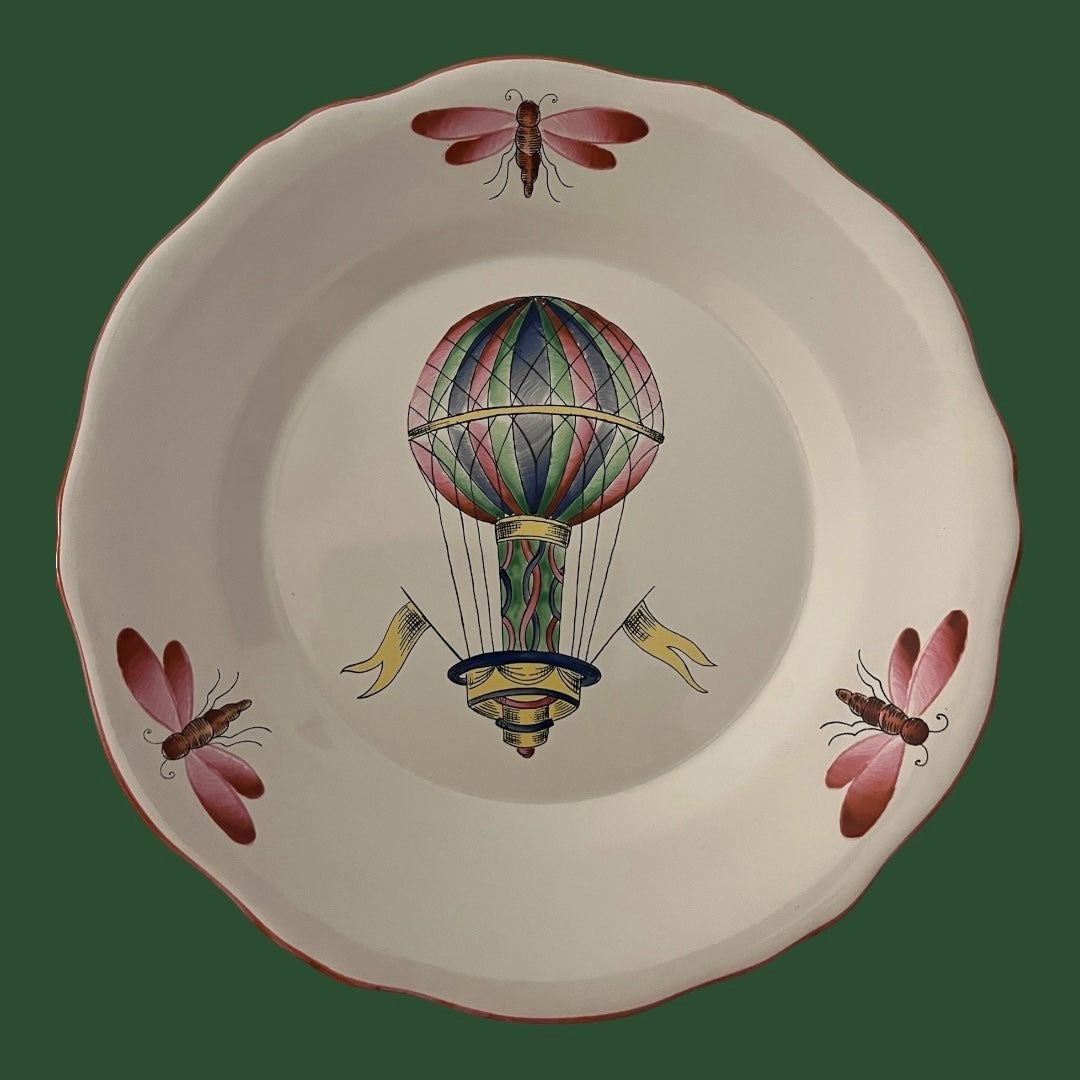 Antiek St Clement France luchtballon bord Art Deco period, Ophalen of Verzenden