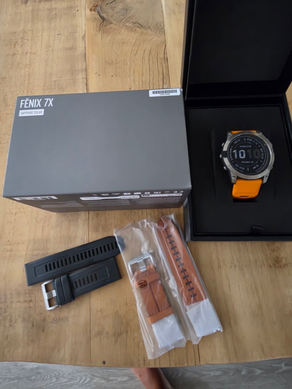 Garmin Fenix 7X Solar - Zo goed als nieuw, compleet, Zwart, Garmin, Ophalen of Verzenden, Zo goed als nieuw