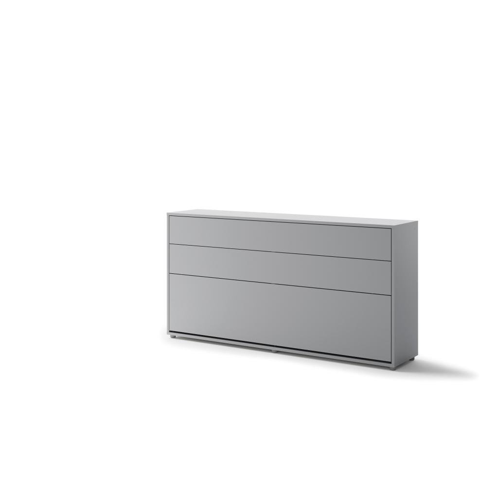 Concept opklapbed horizontaal - 90x200 - Grijs, Niet ingevuld, Niet ingevuld, Niet ingevuld