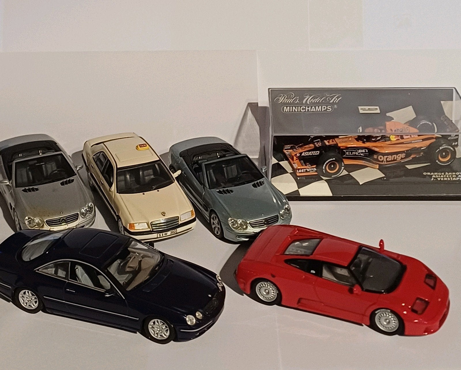 Minichamps 1:43 Collectie. 6x, Hobby en Vrije tijd, Modelauto's | 1:43, Ophalen of Verzenden, Gebruikt, Auto, MiniChamps
