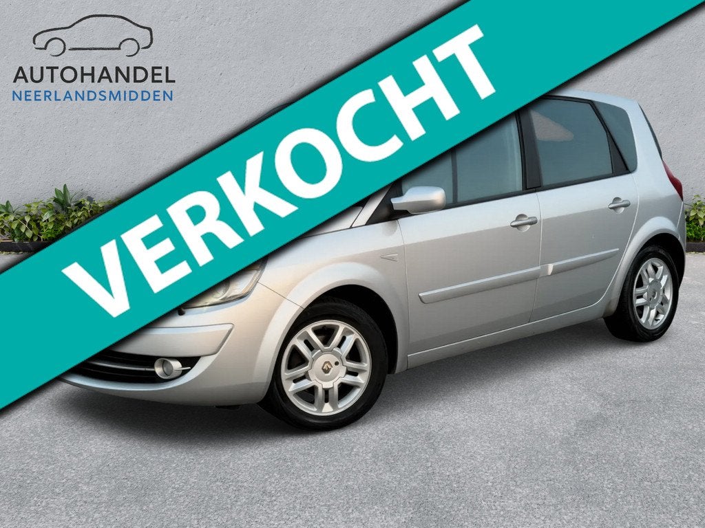Renault Scénic 1.6-16V Tech Line airco navi trekhaak automa, Auto's, 1345 kg, Gebruikt, Leder en Stof, Origineel Nederlands