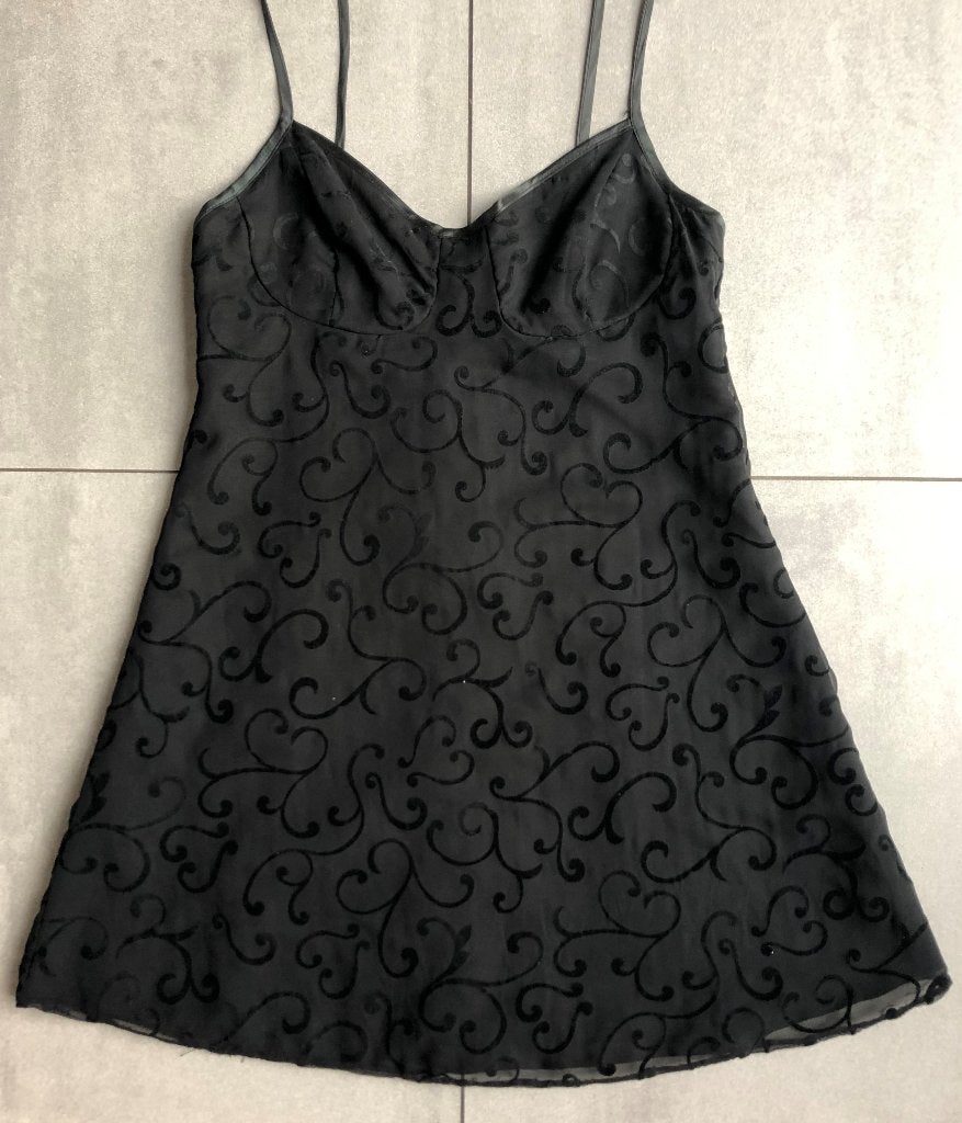 Feestelijk zwart jurkje C CLOTHES mt 40 Party Partydress, Maat 38/40 (M), Zwart, Ophalen of Verzenden, Zo goed als nieuw