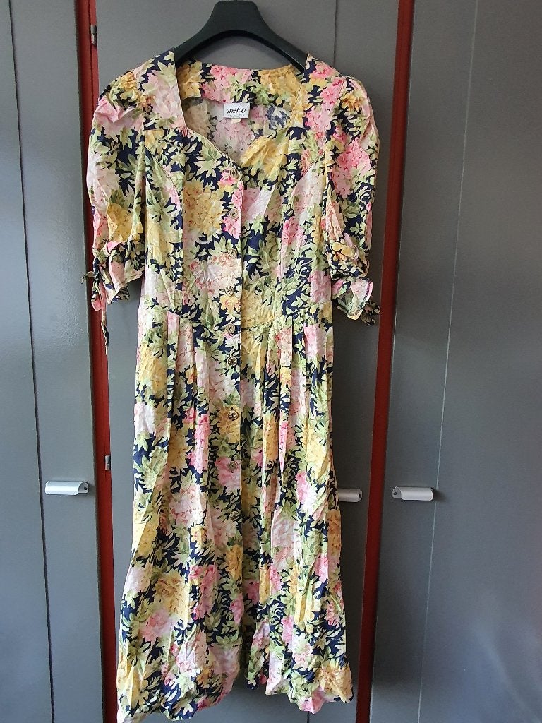 Vintage Meico Landhaus Jurk L 40 – Cottagecore, Kleding | Dames, Ophalen of Verzenden, Zo goed als nieuw, Maat 38/40 (M), Onder de knie