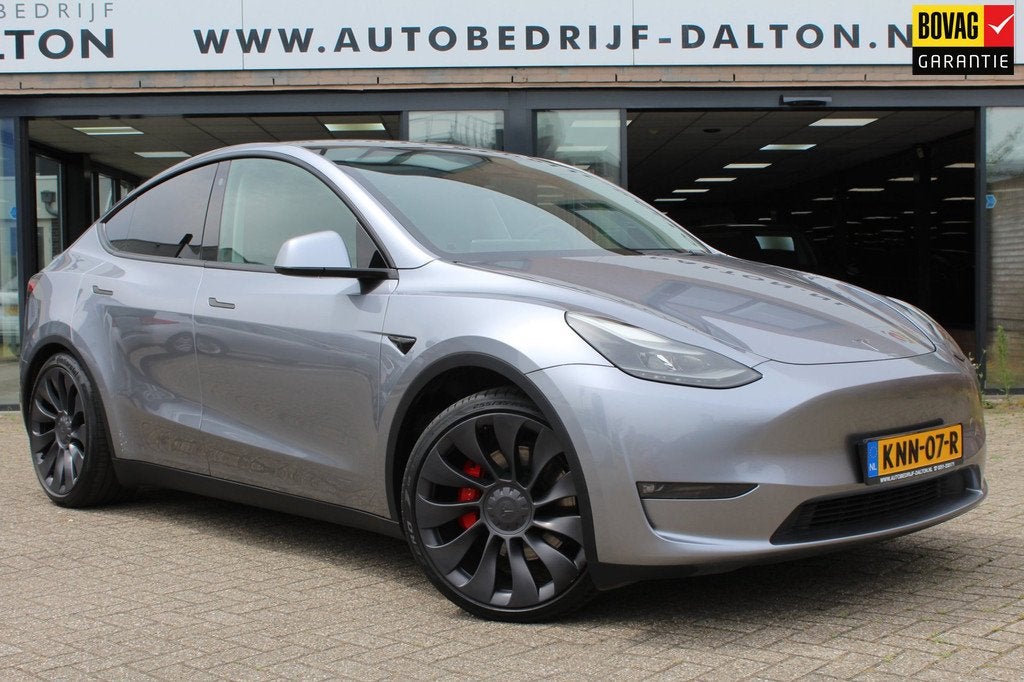 Tesla Model Y Performance AWD 75 kWh APPLE SCHERM / TREKHAAK, Auto's, Tesla, Bedrijf, Te koop, Model Y, 4x4, ABS, Adaptive Cruise Control