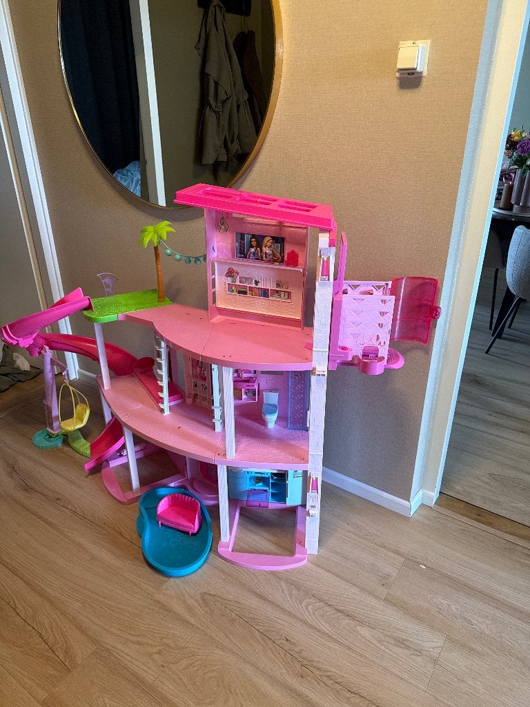 Barbie poppenhuis Barbie dreamhouse, Ophalen, Zo goed als nieuw, Toebehoren
