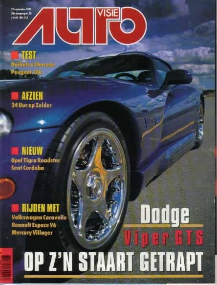 Autovisie 20 1993 : Daihatsu Charade - Peugeot 106 - VW Bus, Boeken, Auto's | Folders en Tijdschriften, Ophalen of Verzenden, Gelezen
