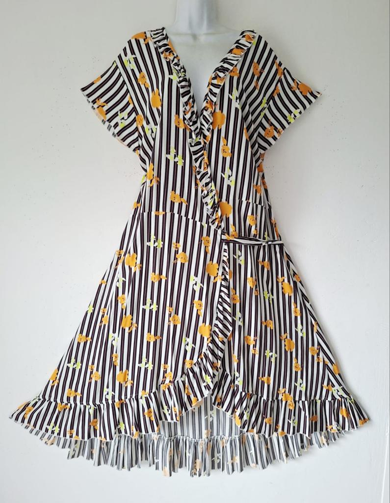 Nieuwe Multicolour Viscose Ophilia WikkelJurk Mt 5-52/54, Kleding | Dames, Grote Maten, Overige kleuren, Jurk, Nieuw, Ophalen of Verzenden