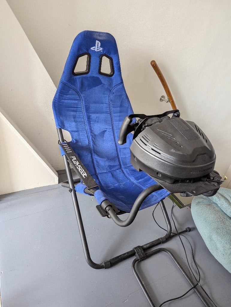 Complete race uitrusting: Playseat/T300/Fanatec CSL Elite, Ophalen, Gebruikt, PC, Overige typen