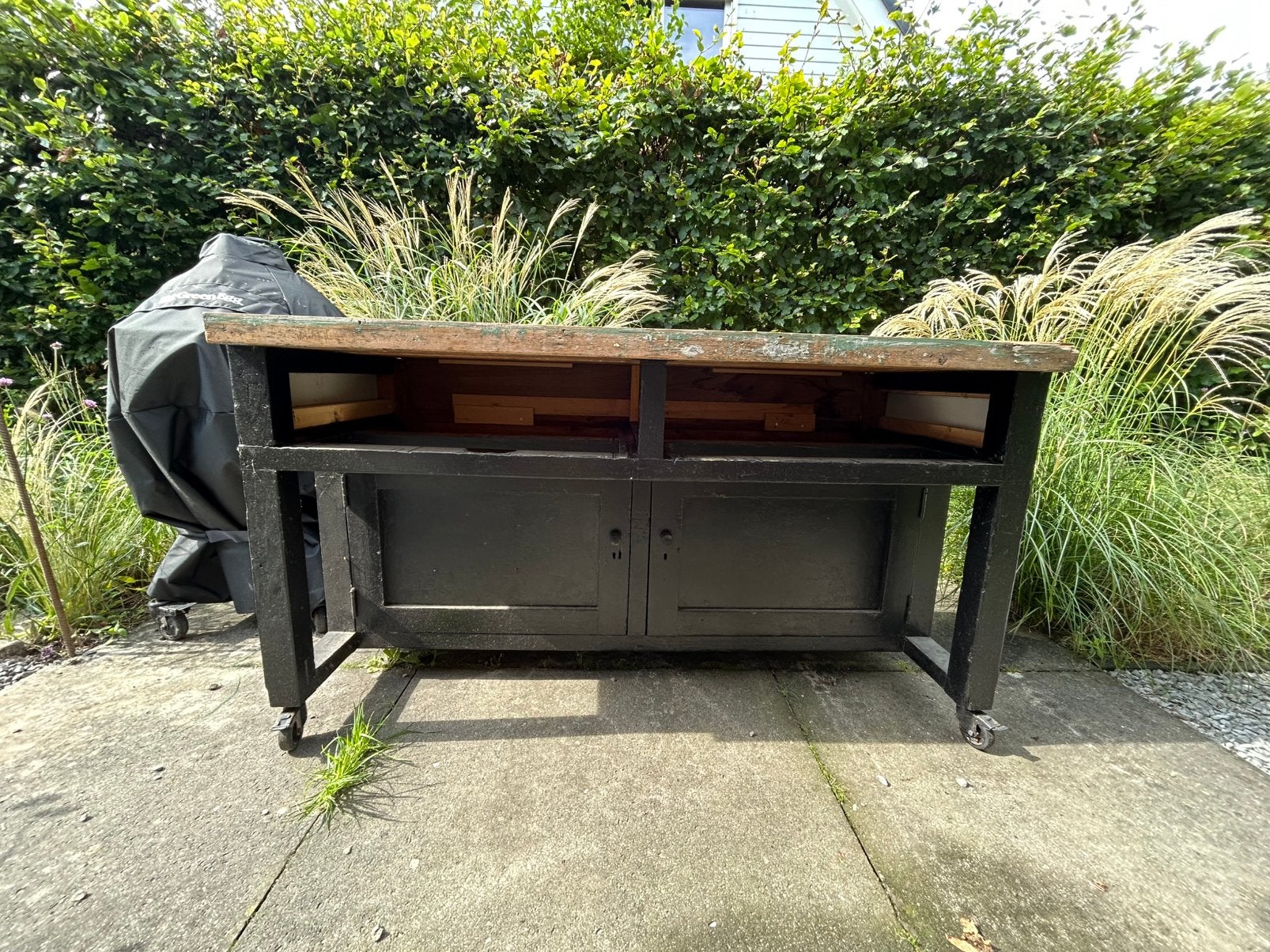Mooie stoere werkbank / buitenkeuken, Ophalen, Gebruikt
