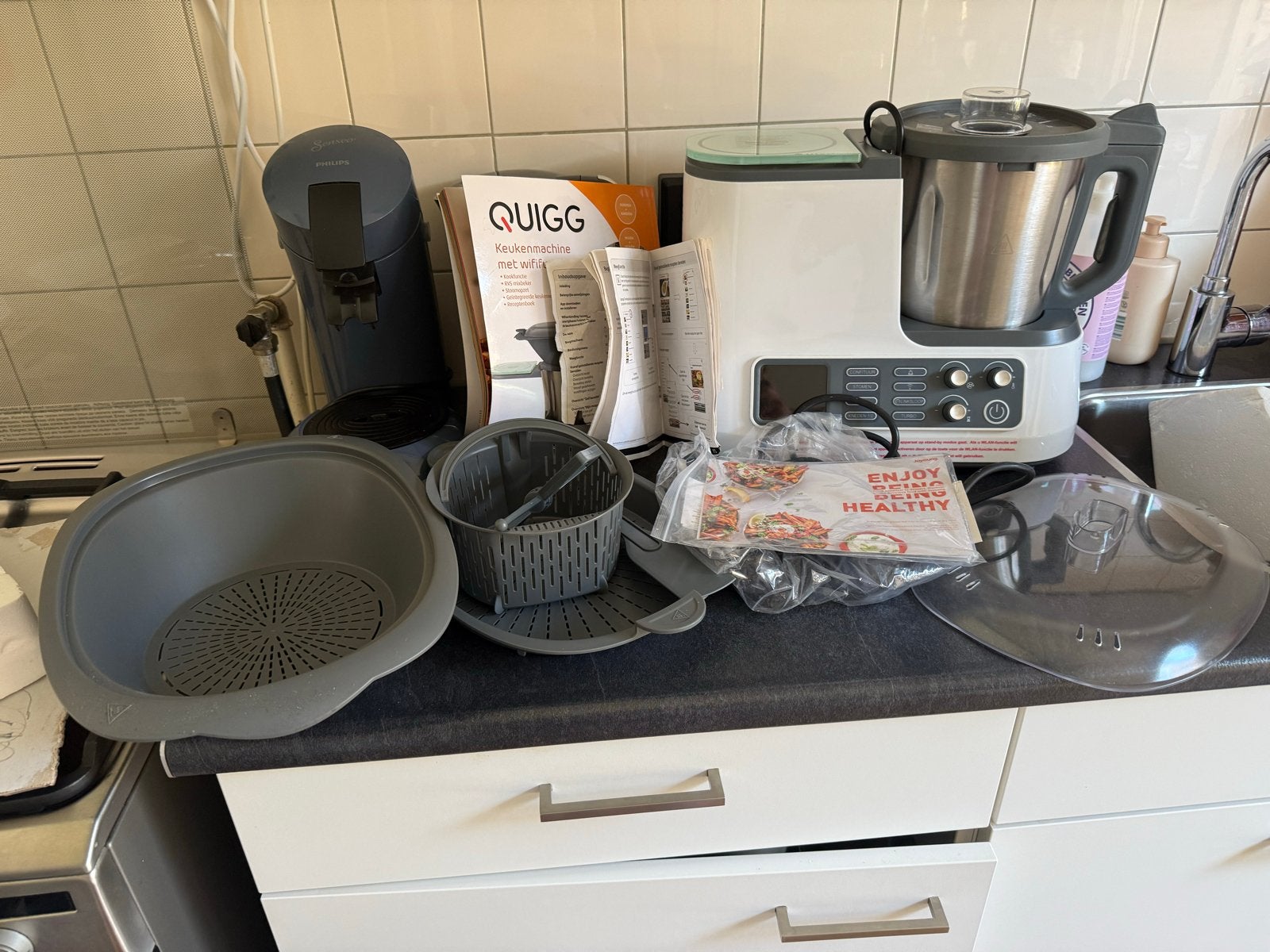 QuiGG Keukenmachine met WLAN functie -helemaal  nieuw, Ophalen, 4 liter of meer, Nieuw, 3 snelheden of meer