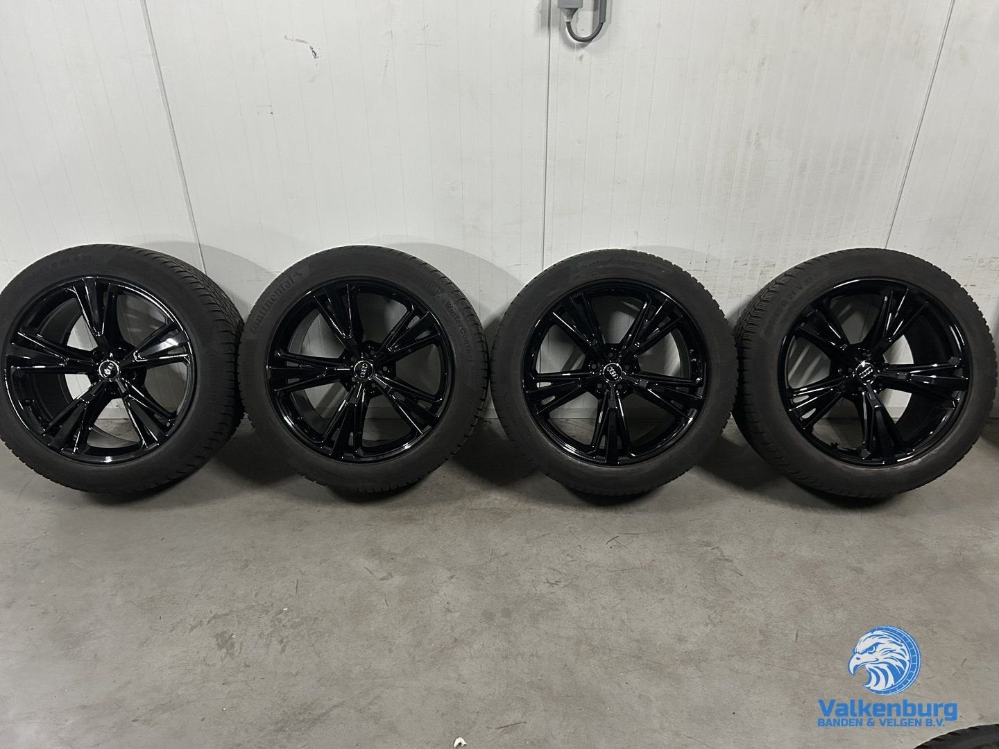 7-8mm! Originele Audi Q8 SQ8 4M8 21 inch zwarte velgen 5x112, Gebruikt, -, 285 mm, -
