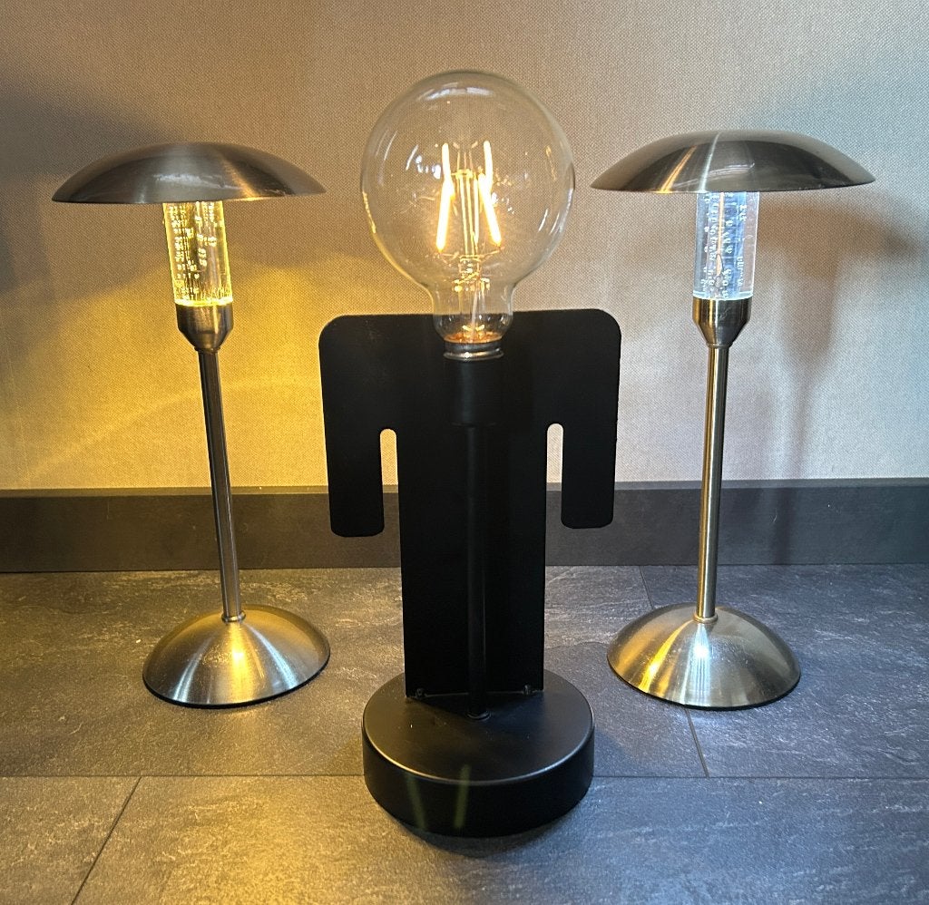 Set van 3 tafellampjes op batterijen, Overige materialen, Gebruikt, Minder dan 50 watt, Overige typen