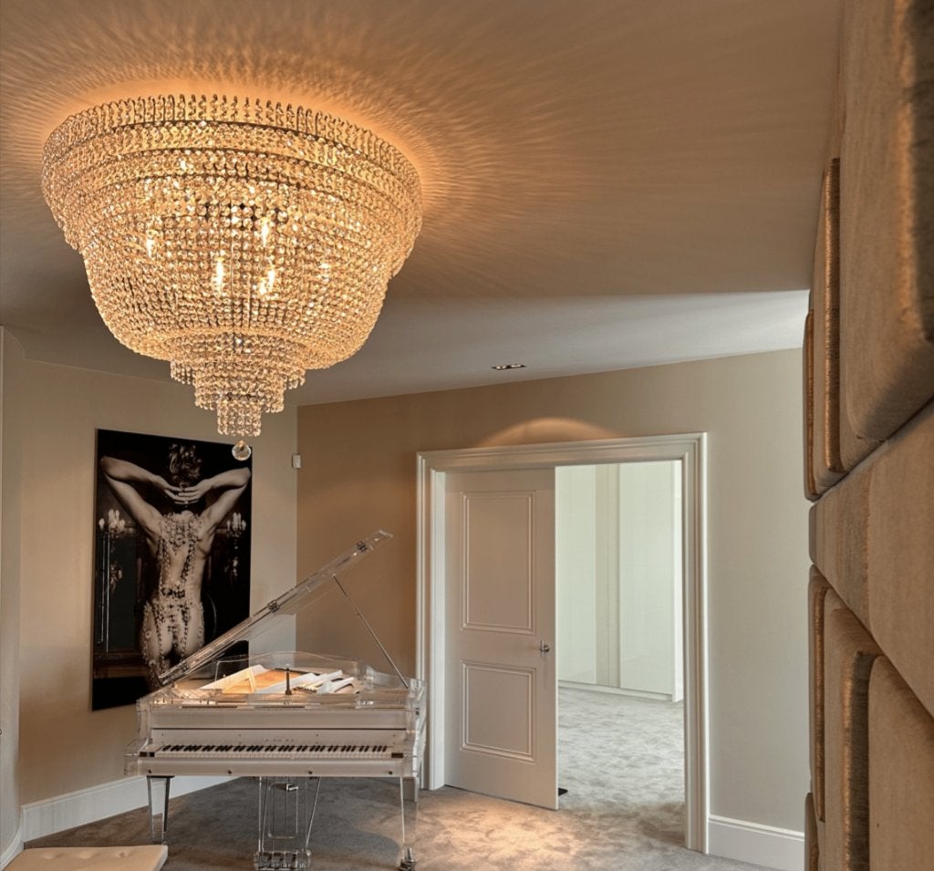 Plafonniere100 cm goud laatste exemplaar !!!! OP =OP, Verzenden, Goud, Nieuw