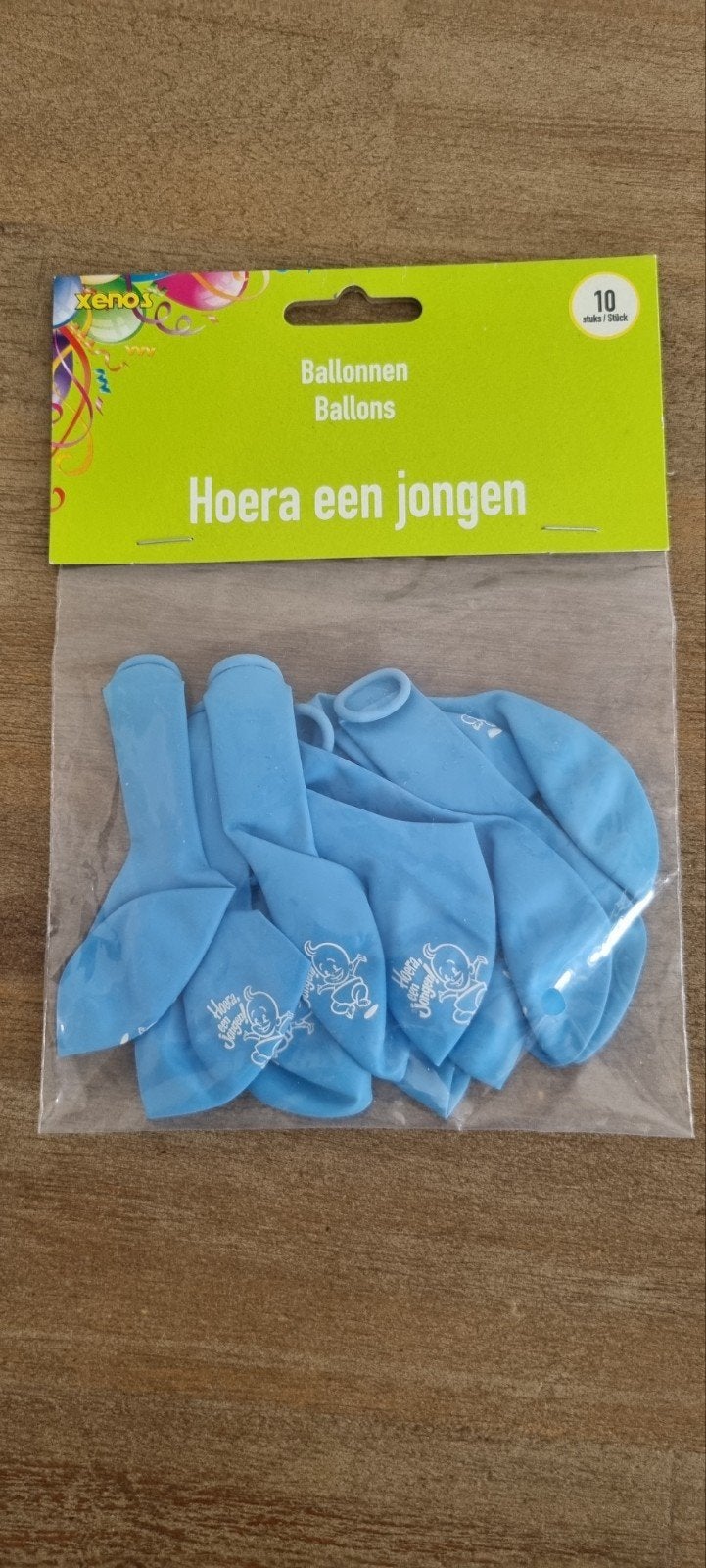 NIEUW Hoera een jongen ballonnen 10 stuks, Hobby en Vrije tijd, Feestartikelen, Ophalen, Nieuw, Versiering, Verjaardag
