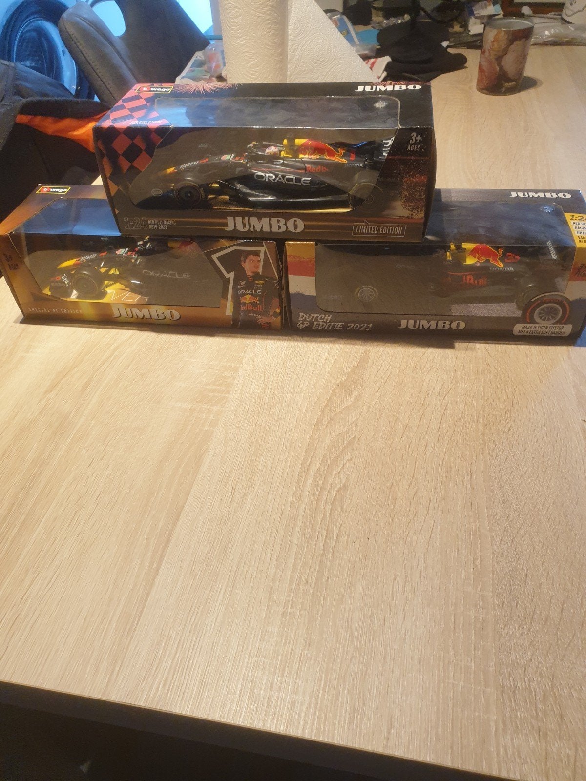 Max Verstappen Red Bull Racing modelauto's (3 stuks), Hobby en Vrije tijd, Modelauto's | 1:32, Nieuw, Auto, Overige merken, Ophalen