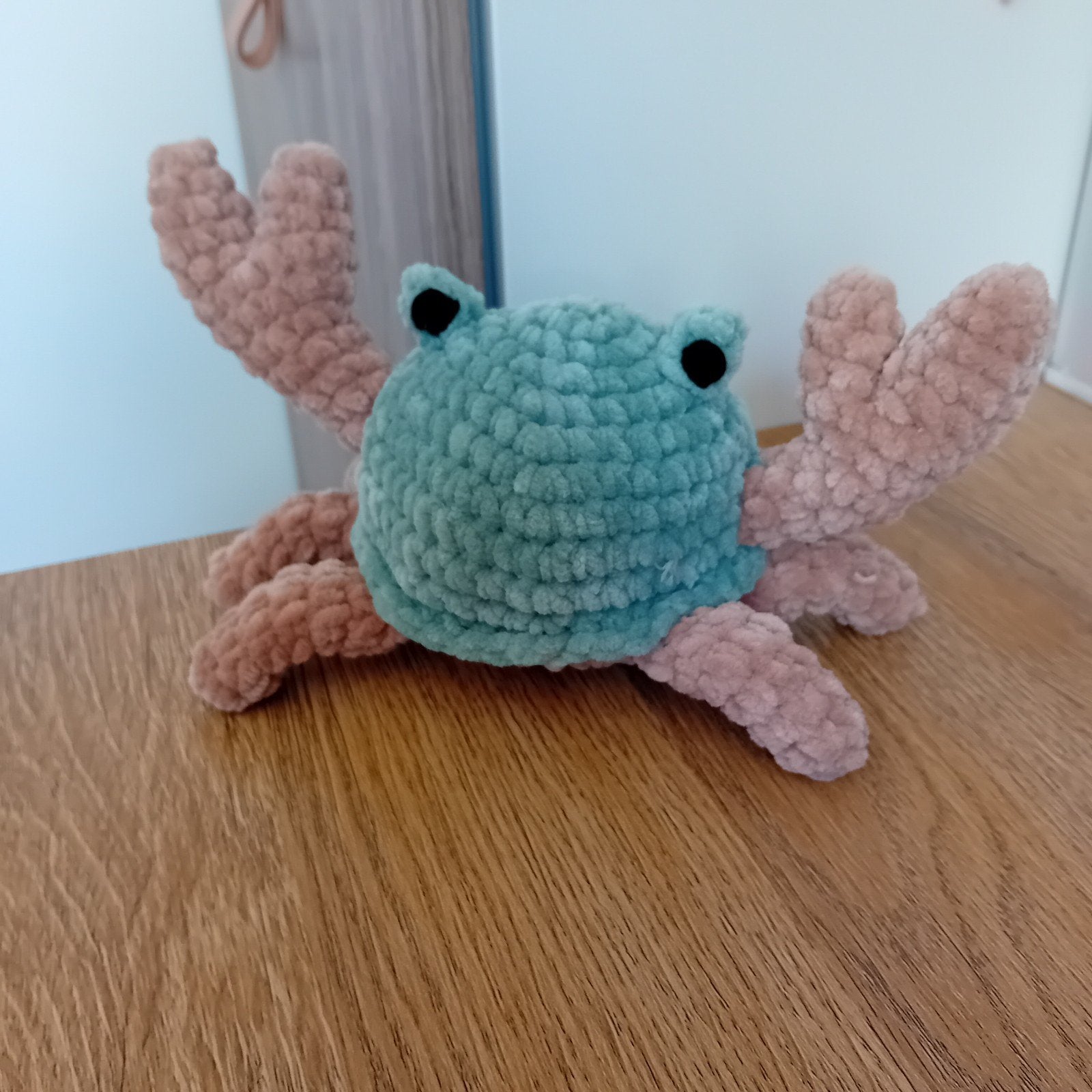 Handgemaakte Chenille Krab - Super Zacht en Stevig, Overige merken, Overige typen, Nieuw, Ophalen of Verzenden