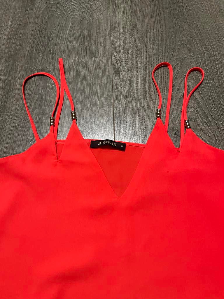 Supertrash oranje WK top met spaghettibandjes, Kleding | Dames, Tops, Oranje, Ophalen of Verzenden, Zo goed als nieuw, Maat 36 (S)