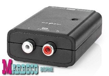 Digitale Audioconverter, Input 2x RCA, Output S/PDIF-TosLink