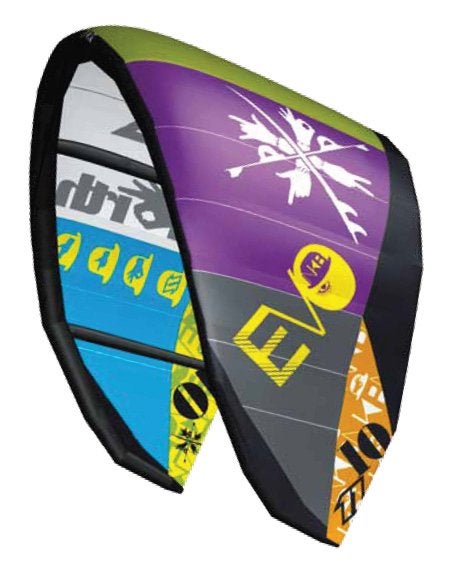 North Evo 12m² Kite met bar in goede staat, Watersport en Boten, Gebruikt, Kitesurf-set, Geen board, Ophalen of Verzenden