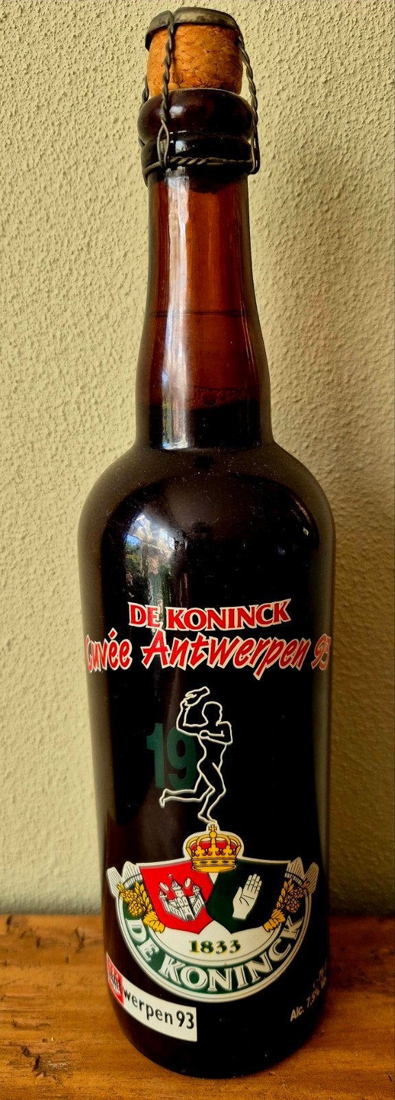 Fles De Koninck Cuvée Antwerpen 93 bier 7,5% verzamelaara, Ophalen of Verzenden, Zo goed als nieuw, Flesje(s), Overige merken