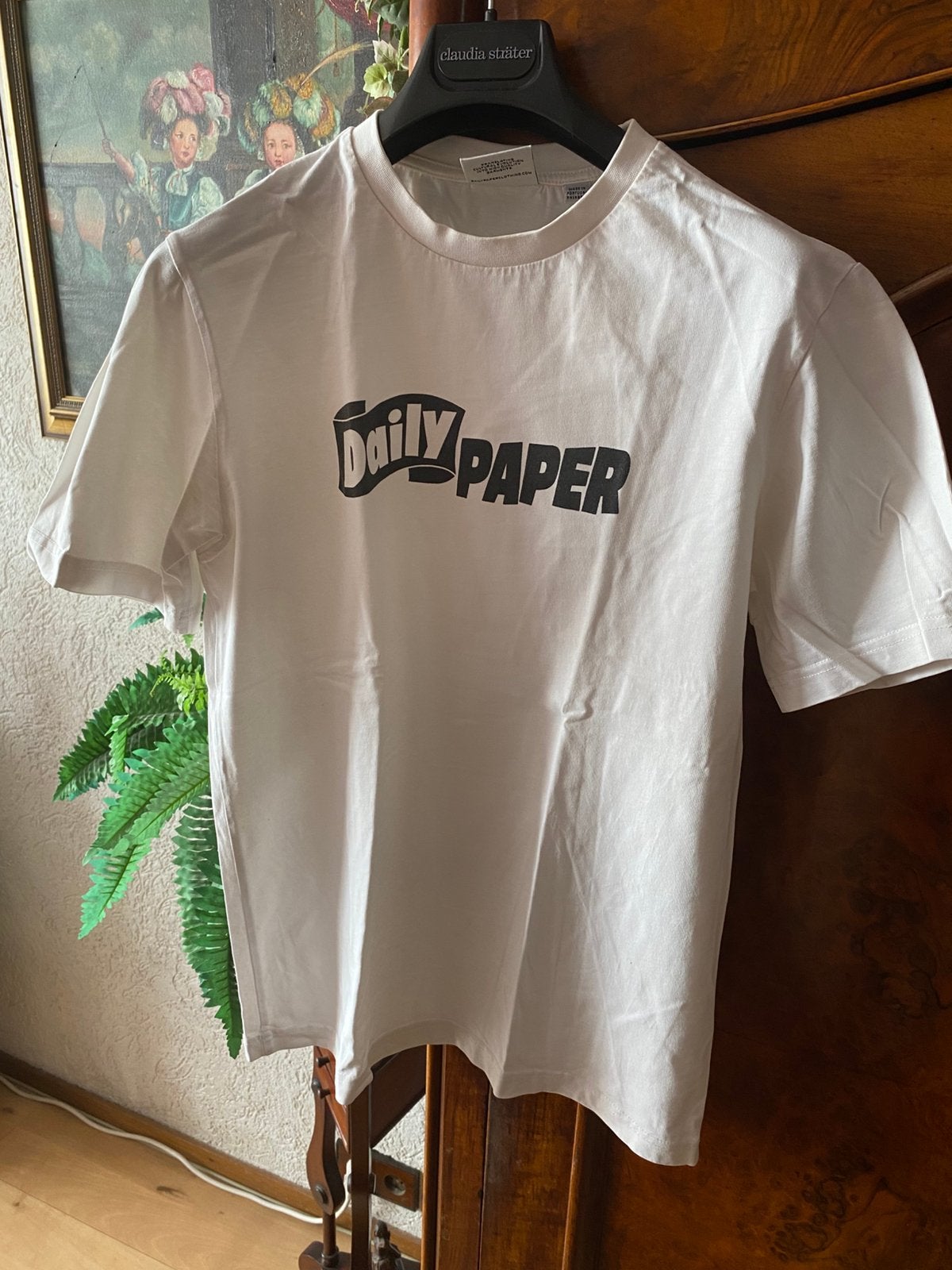 Mooi wit t-shirt van Daily paper xs, Kleding | Heren, Ophalen of Verzenden, Zo goed als nieuw, Maat 46 (S) of kleiner, Wit