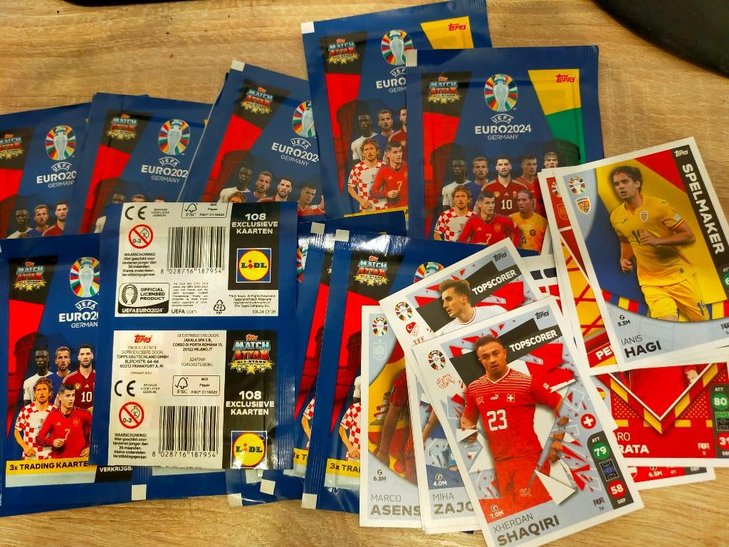 15 zakjes TOPPS UEFA EURO 2024 Match Attax Trading Cards, Verzenden, Zo goed als nieuw, Buitenlandse clubs, Poster, Plaatje of Sticker