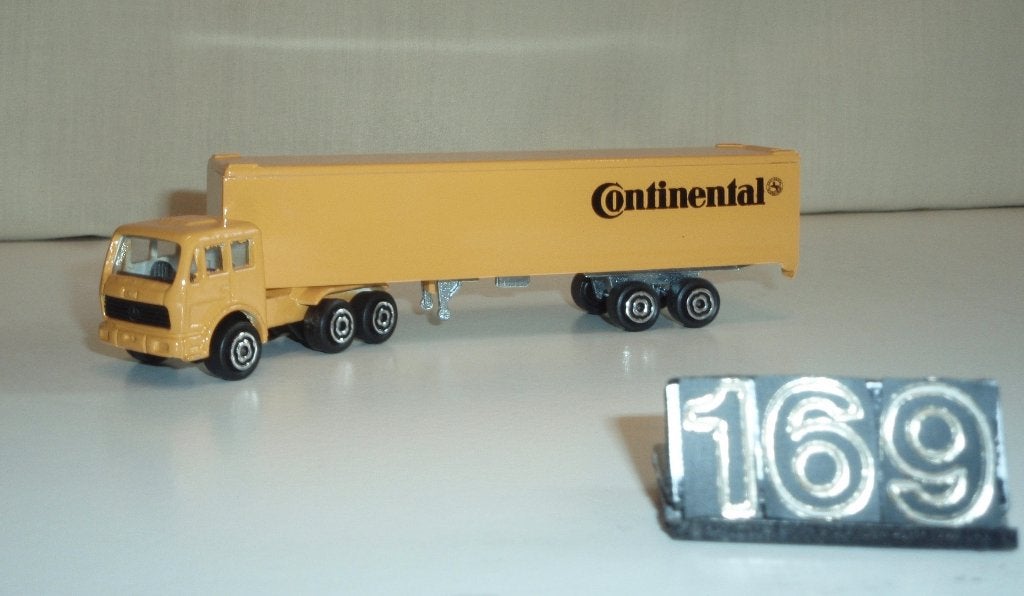 Te koop modelauto: mercedes -trekker oplegger -continental, Verzamelen, Ophalen of Verzenden, Nieuw, Auto's