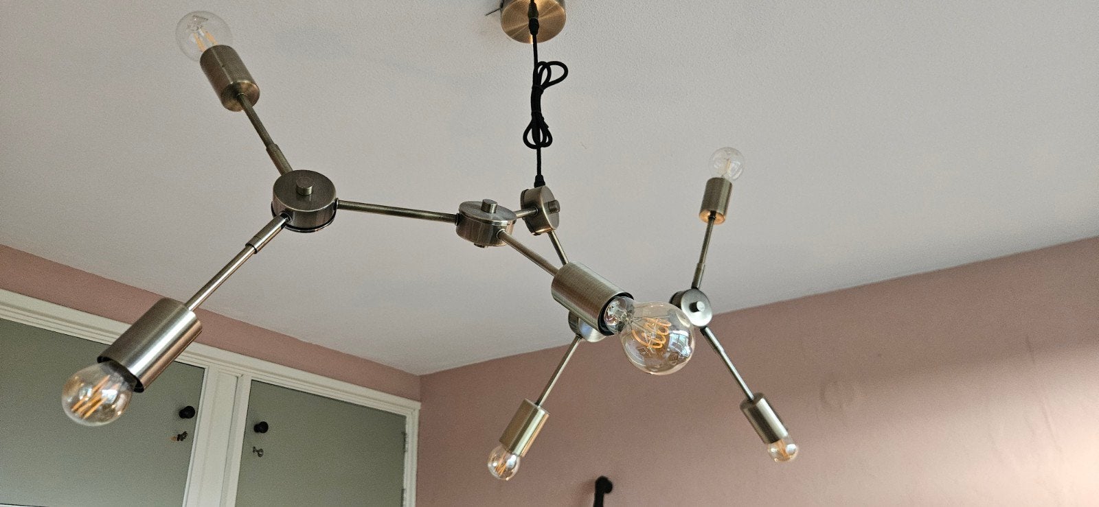 Hanglamp Sputnik-stijl - Kwantum, Ophalen, Zo goed als nieuw, Metaal, Modern, Sputnik, Industrieel