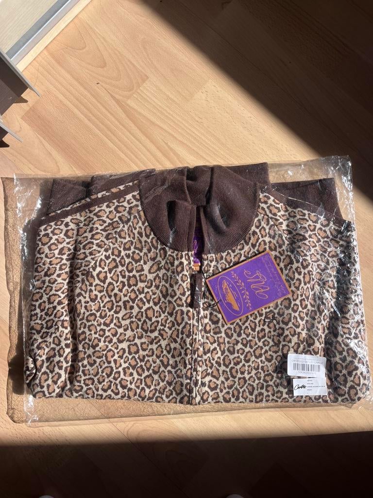 Gloednieuw Corteiz Leopard Jacquard knit zipup maat L, Ophalen of Verzenden, Nieuw, Maat 52/54 (L)