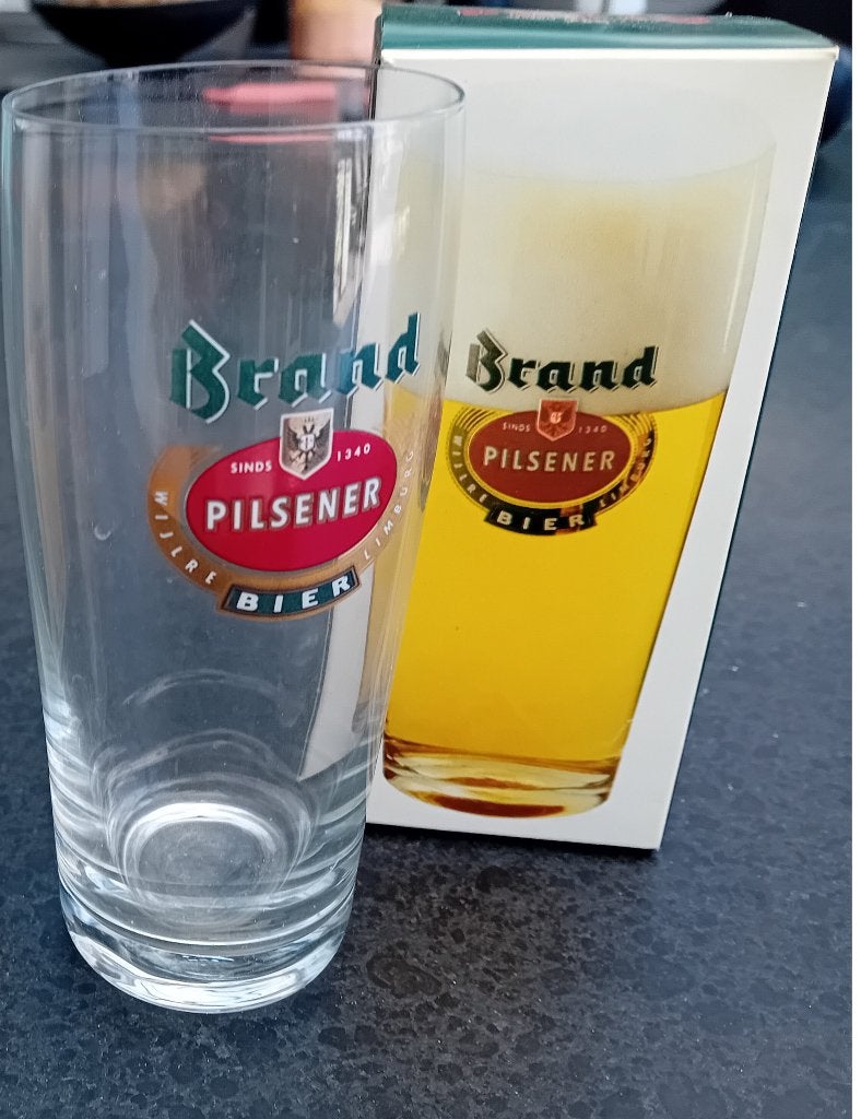 Bier fluitje / BRAND bier glas / nieuw in doosje, Ophalen of Verzenden, Nieuw, Bierglas