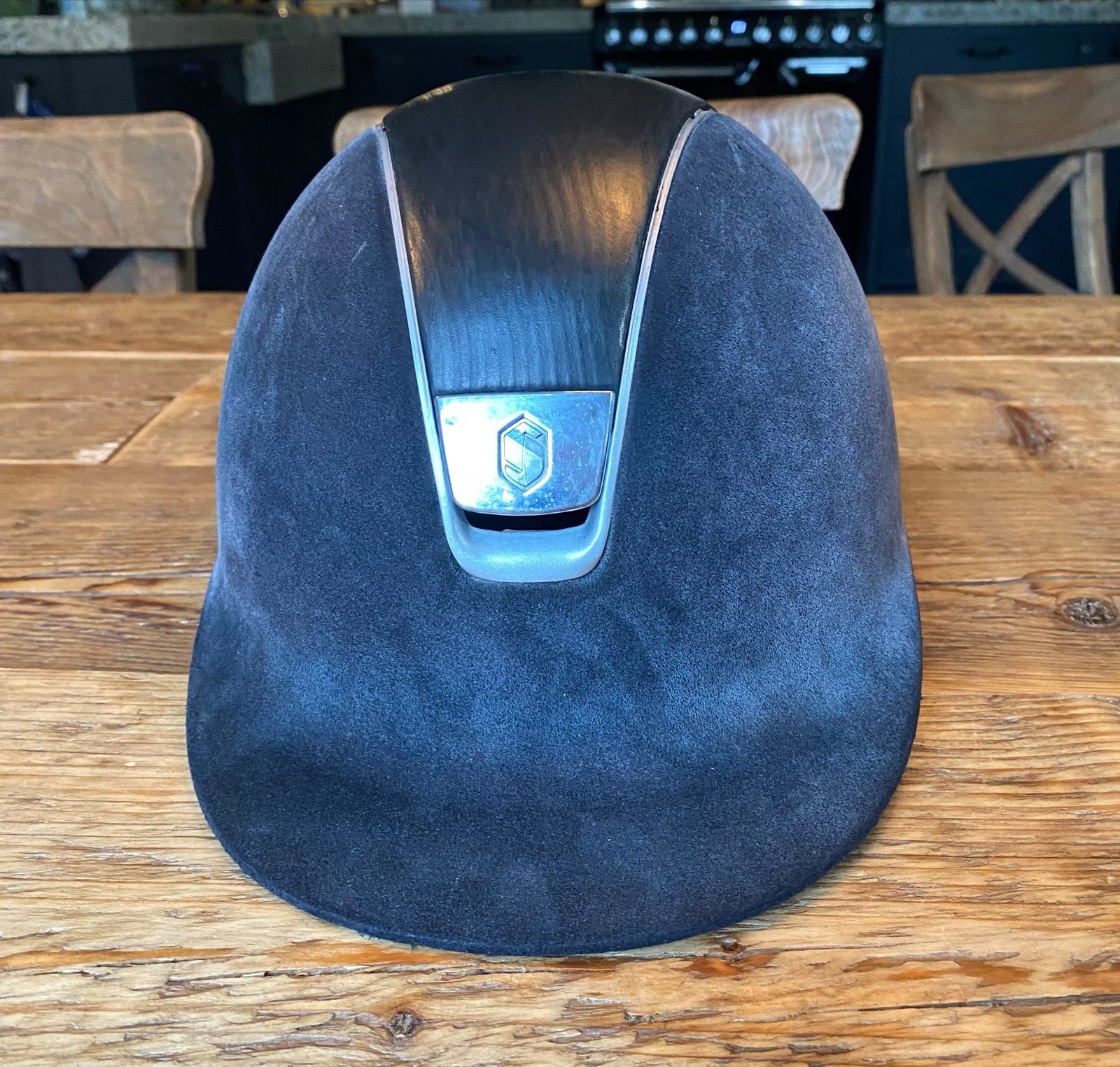 Blauwe samshield cap!, Ophalen of Verzenden, Zo goed als nieuw, Dressuur