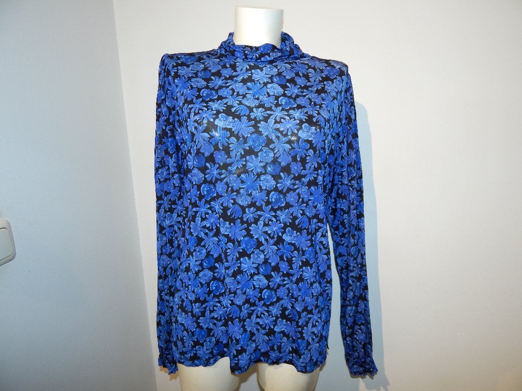 Fabienne Chapot kolletje vorstelijk blauwe bloemen L, Maat 42/44 (L), Zo goed als nieuw, Fabienne Chapot, Lange mouw