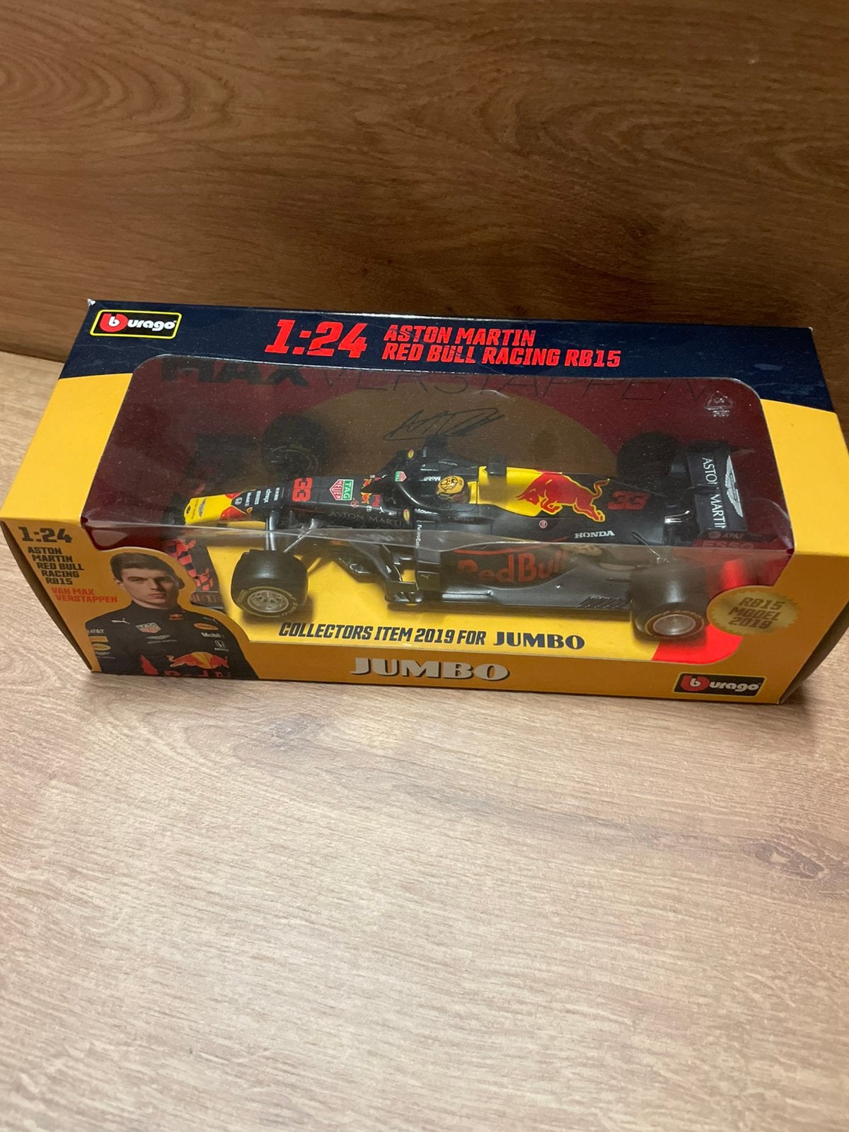 Max Verstappen auto 1:24, Ophalen, Zo goed als nieuw, Bburago
