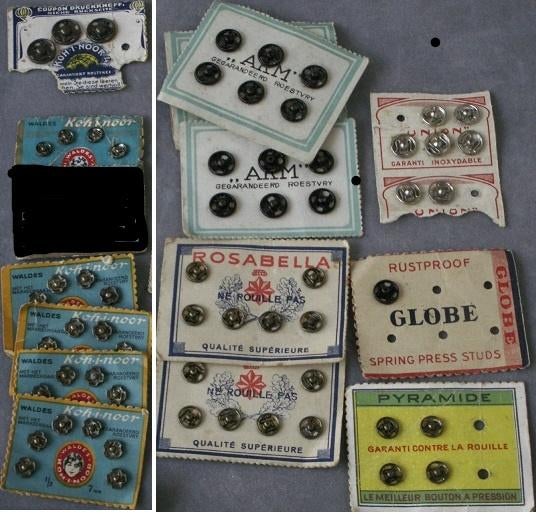 ruim assortiment vintage drukkertjes, Hobby en Vrije tijd, Naaien en Fournituren, Nieuw, Garen of Naald(en), Ophalen of Verzenden