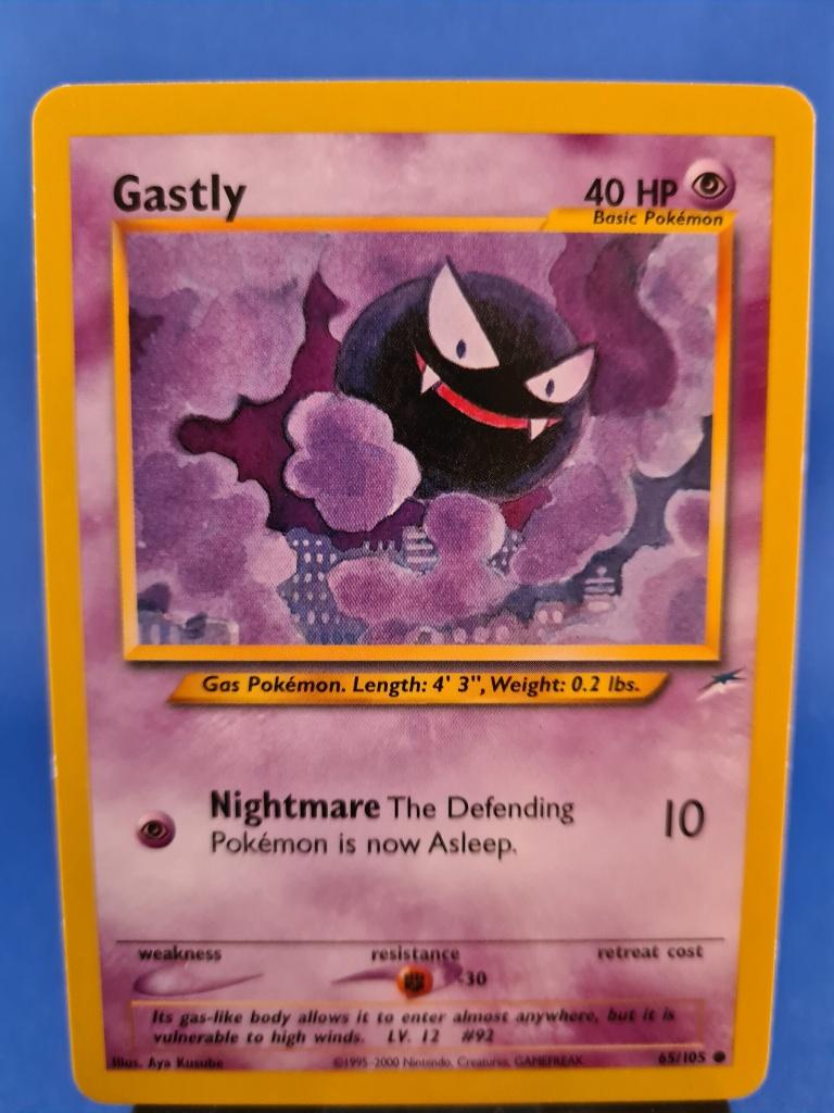 Gastly 65/105 - Neo Destiny, Hobby en Vrije tijd, Verzamelkaartspellen | Pokémon, Verzenden, Gebruikt