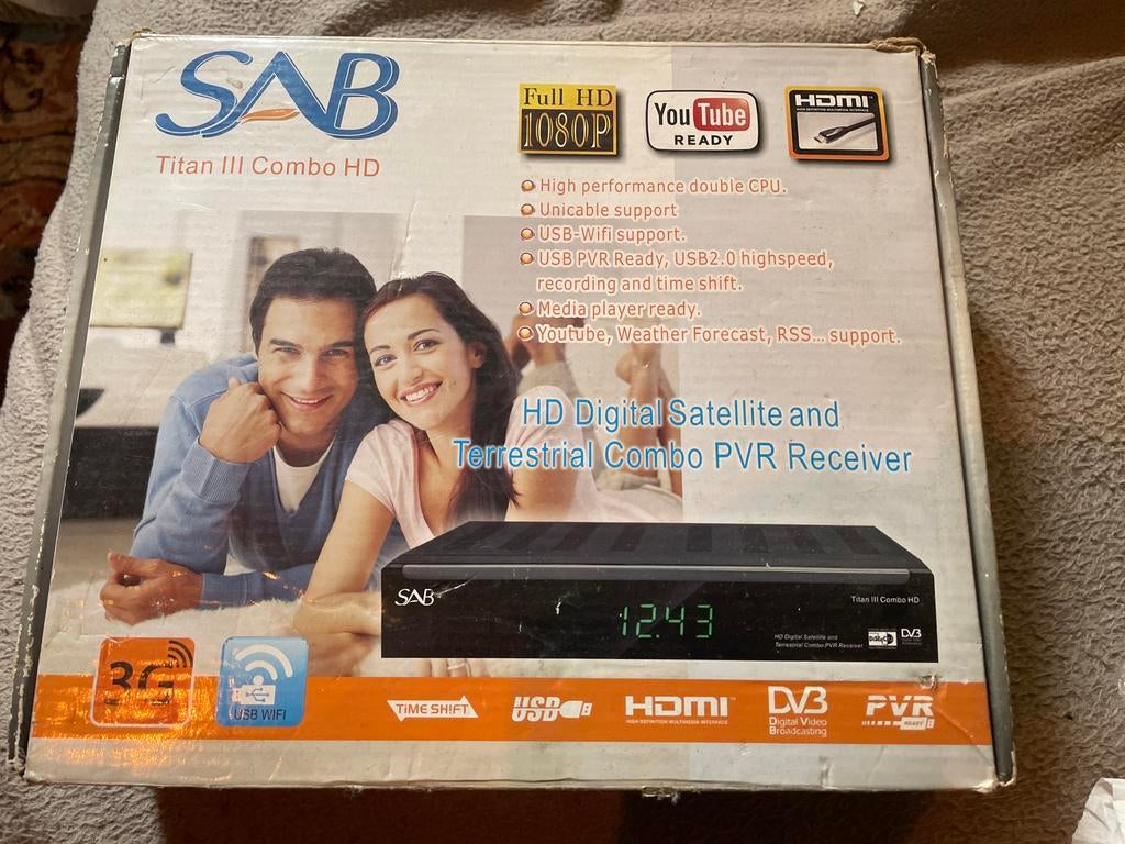 SAB Titan III Combo HD ontvanger, Ophalen of Verzenden, Gebruikt
